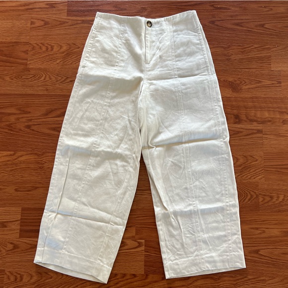 Vince High Waist Utility Pants in Flax - Picture 4 of 8